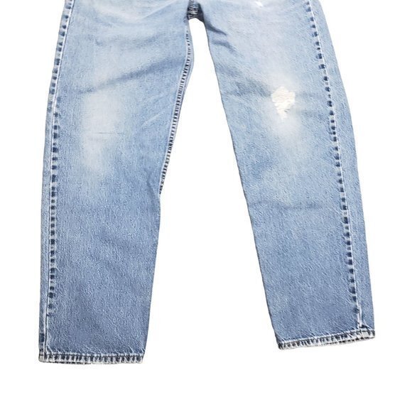 Levi's 550 Men 38 Blue Relaxed Fit Distressed Well Worn Work Jeans Grunge USA - Picture 3 of 8